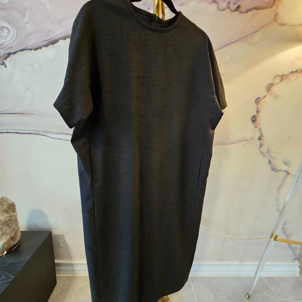 Vintage Black Dress with Pockets